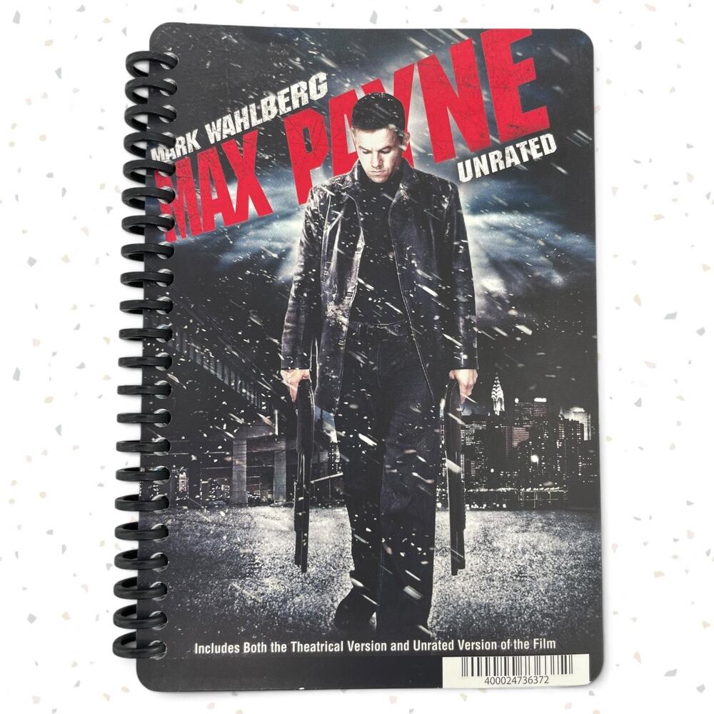 Max Payne Dual Mini Movie Poster Journal Notebook Diary Hand Crafted Lined Paper